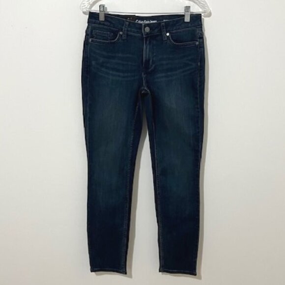 Calvin Klein Jeans Ultimate Skinny Ink Well Stretch Denim Women's Size 8x30 NWT - Picture 1 of 4